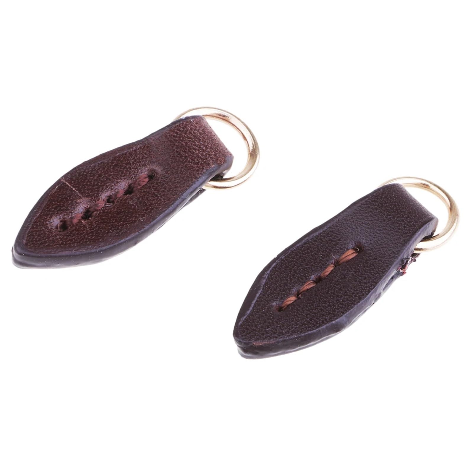 Reemplazo del tirador de cremallera, Tirador de Cremallera 2 Piezas Tirador de Cremallera de Cuero Tiradores de Cremallera Reemplazo de Cierre Deslizante de Costura for Mochila Ropa Cremalleras DIY Ac