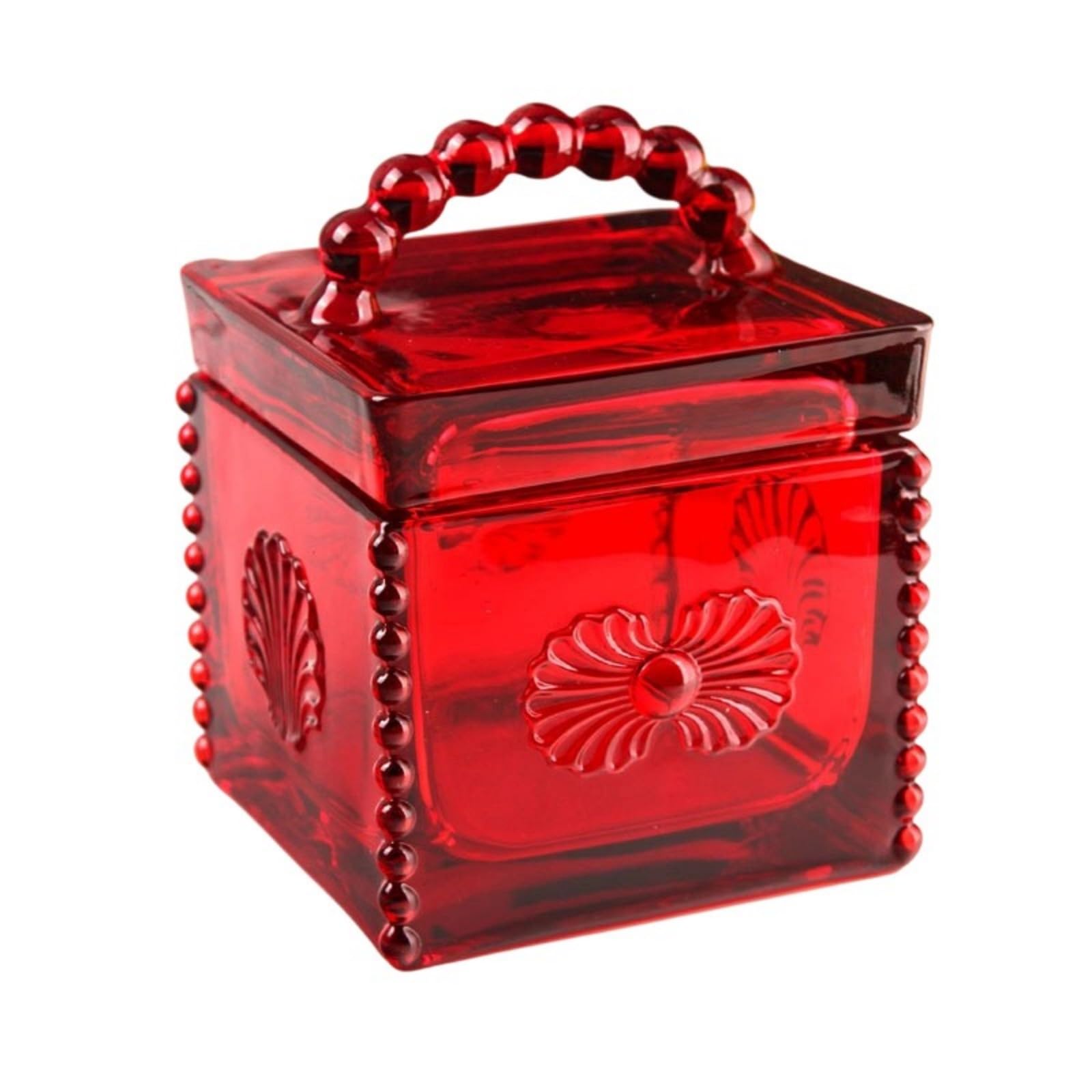 Snorvixre Decorative Square Glass Container with Sealed Cover Decorative Candies Jar Perfect for Storing Sweets and Snacks Clear Treat Jar