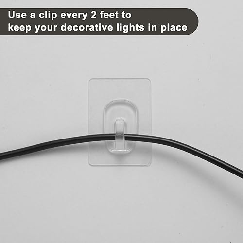 Miniatura 4 de Paquete de 54 pequeños ganchos adhesivos de pared, mini ganchos transparentes con tiras adhesivas, ganchos adhesivos libres de daños para colgar