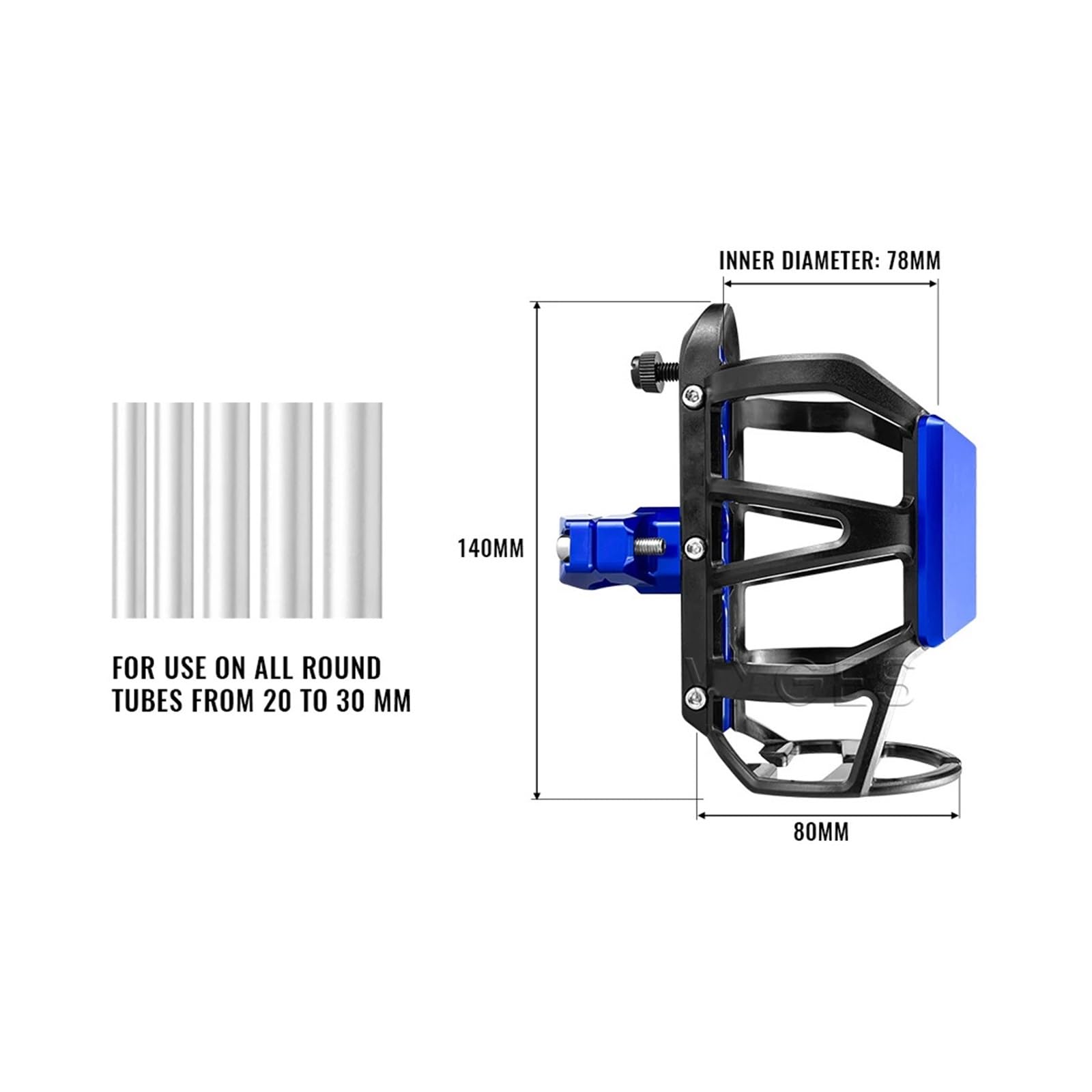 Porte-Bouteille de Boisson pour Moto pour Benelli TRK702 TRK702X TRK 702 X 702X 502X TRK502 TRK502X Accessoire Porte-gobelet pour Moto(DD-1)
