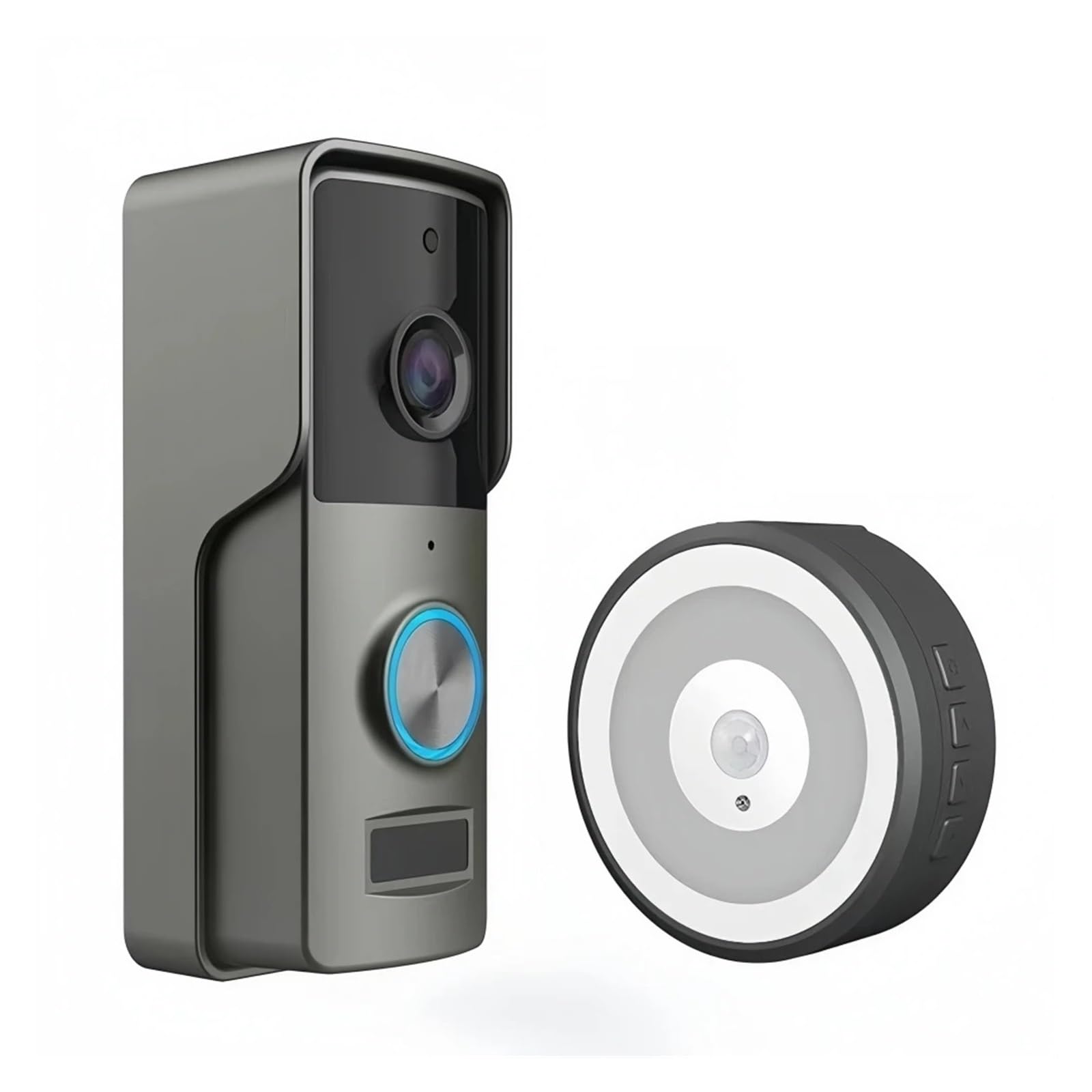 Sonnette vidéo Q4 alimentation batterie et CA 12V-24V pour interphone