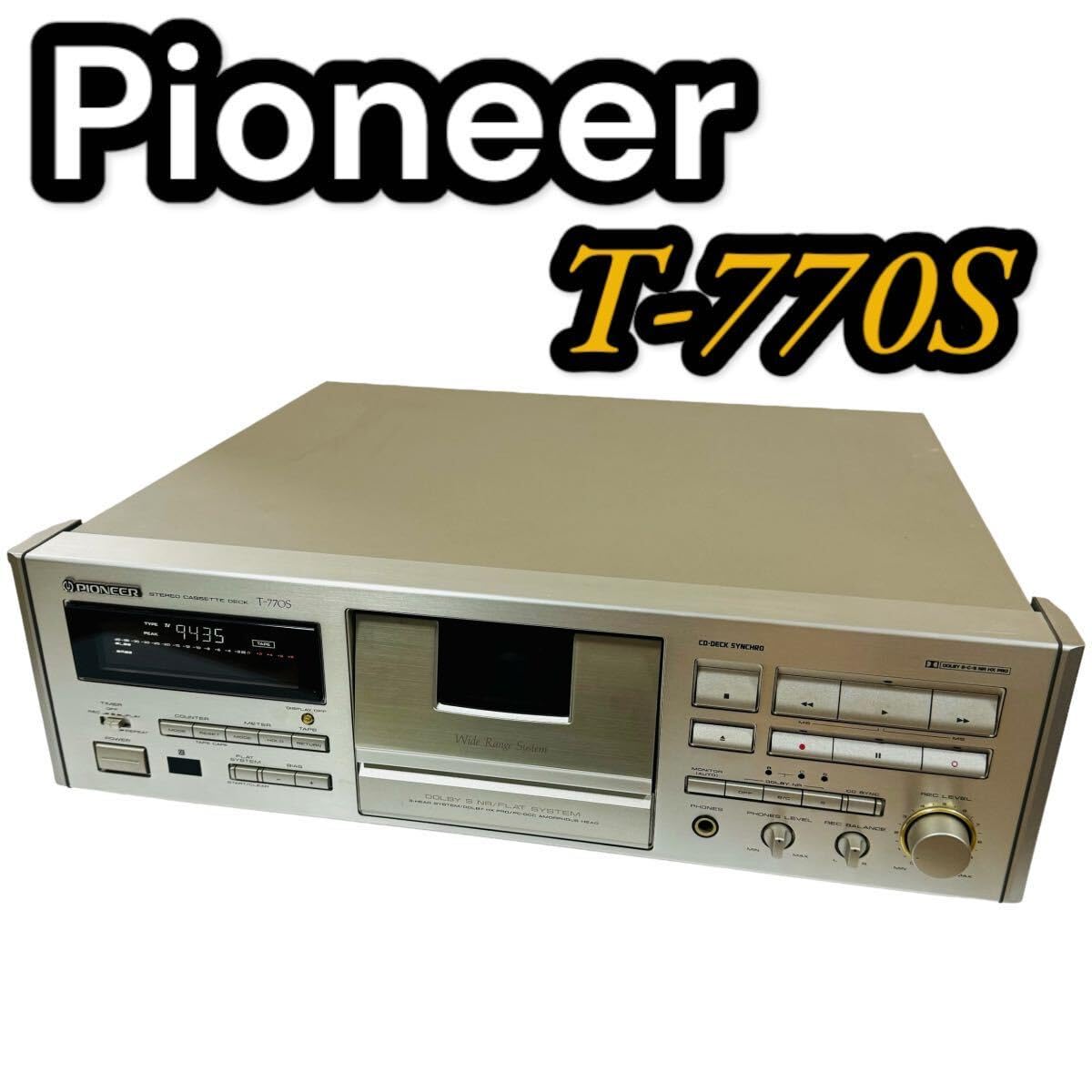 Amazon.co.jp: Pioneer カセットデッキ T-770S パイオニア ステレオ 