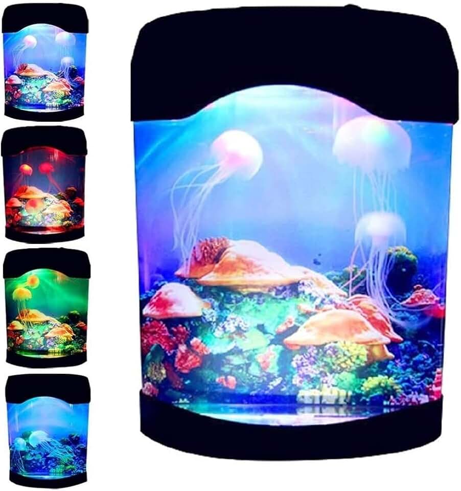 искусственные аквариумы светильники. светодиодный ночник медузы в аквариуме. ночник аквариум с движущимися рыбками gl118. светильник аквариум с искусственными рыбками. ночник аквариум gl118.