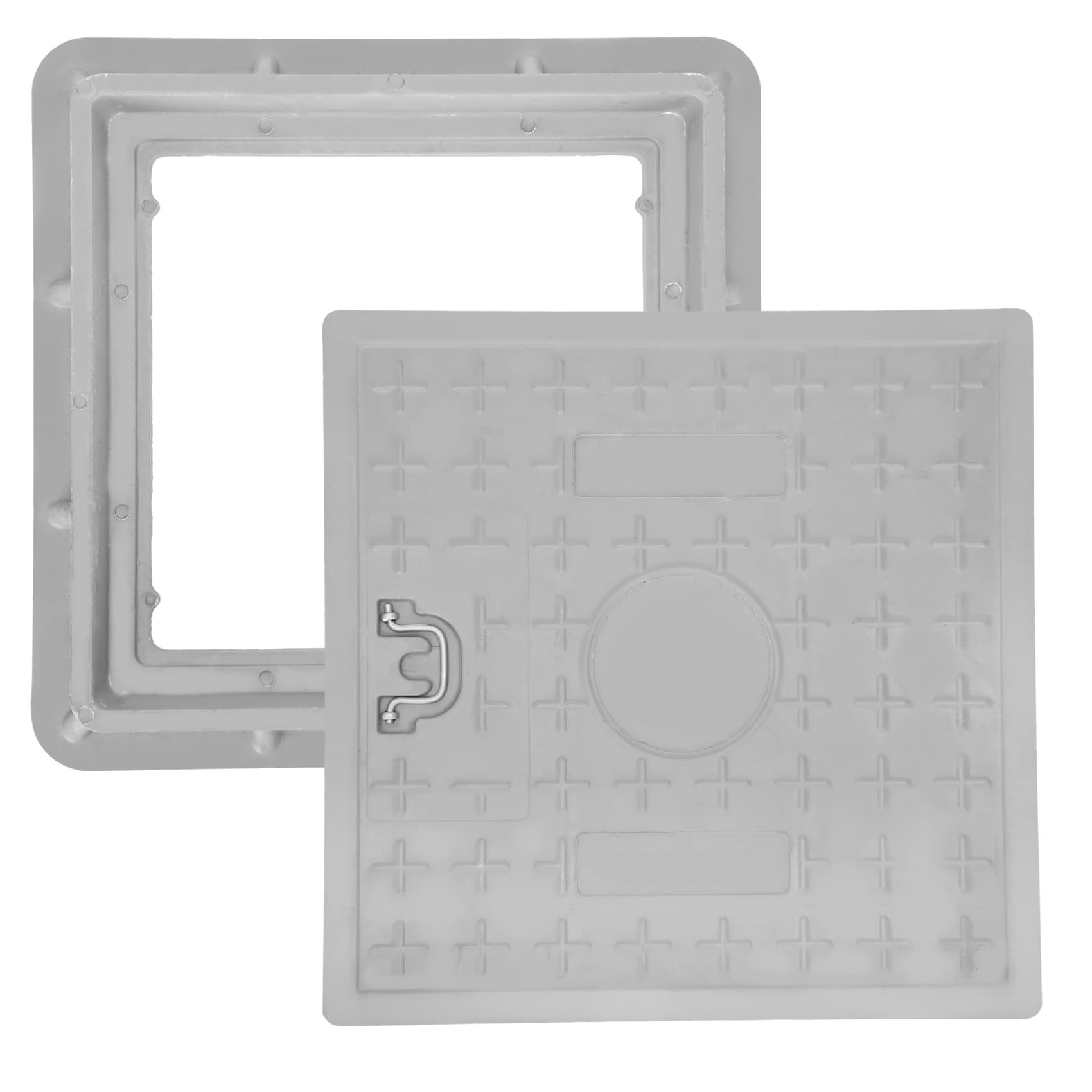 FRP Solid Manhole Cover and Frame 24x24in