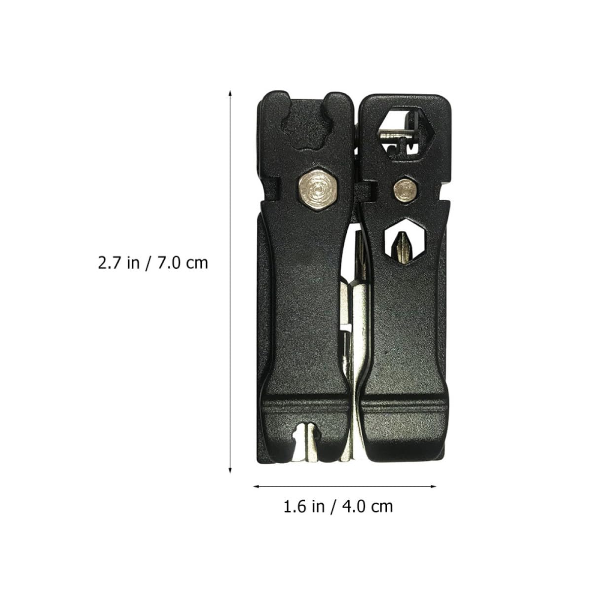 SUPVOX 2 Pezzi 20 1 Strumenti Di Manutenzione Della Bicicletta Riparazione Bici Pedali Attrezzo Strumento a Catena Ciclo Chiave Inglese Accessori Per Biciclette Multi Parà Black Acciaio