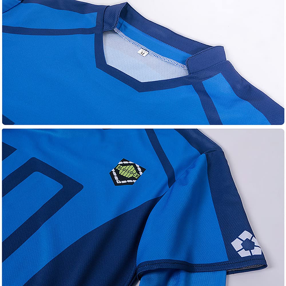 Charous Anime Manga Blue Lock Cosplay Bachira Meguru Sportbekleidung, Anzüge, Unisex, Sportkostüm für Cosplay