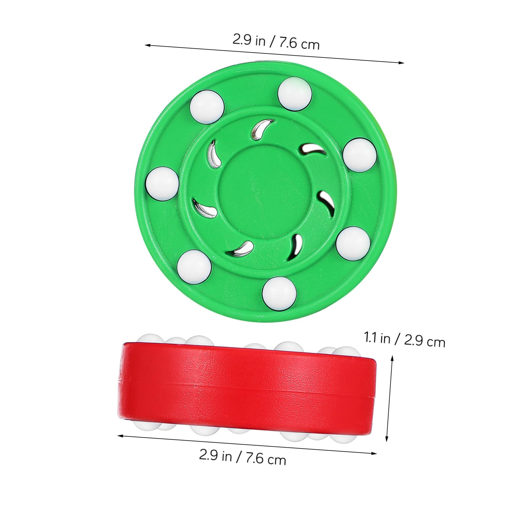 YARNOW Pack de 6 de Roller Hockey en Abs pour Entraînement Usage Intérieur et Extérieur Accessoire D'entraînement de Hockey Glace Pratique