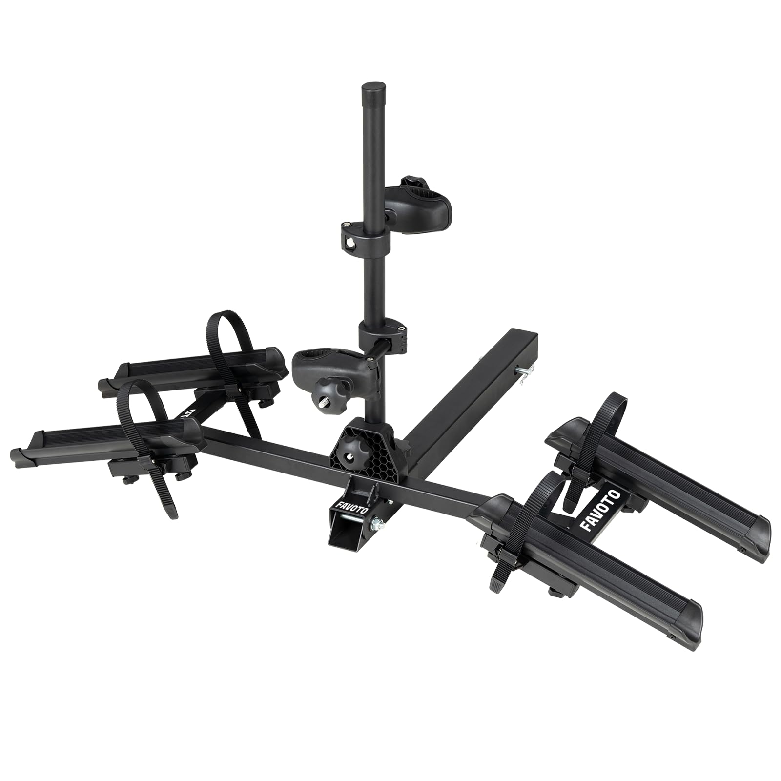 Favoto Hitch Bike Rack for 2 Bikes, 2" Receiver Car Bicycle Carrier for SUVs & Trucks, Heavy-Duty Hitch Mount Rack, 88 lbs Capacity, Fits Road & Mountain Bikes (Not for E-Bikes)