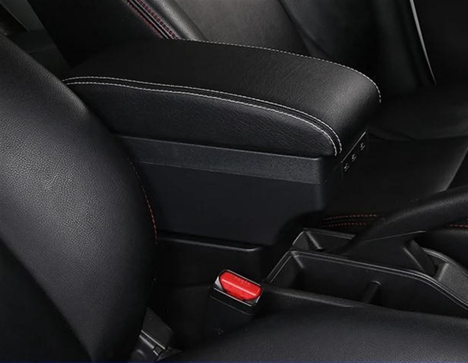 Car Center Console Armrest Box Storage For Swift 2005-2023(C3 Black white 7USB)