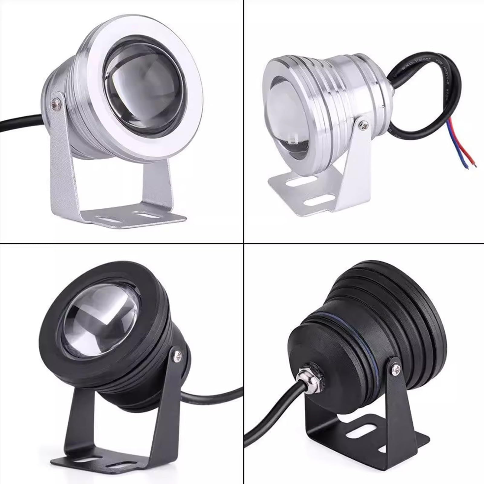 Lámpara Sumergible 10W IP68 Estanque Aluminio LED 24V