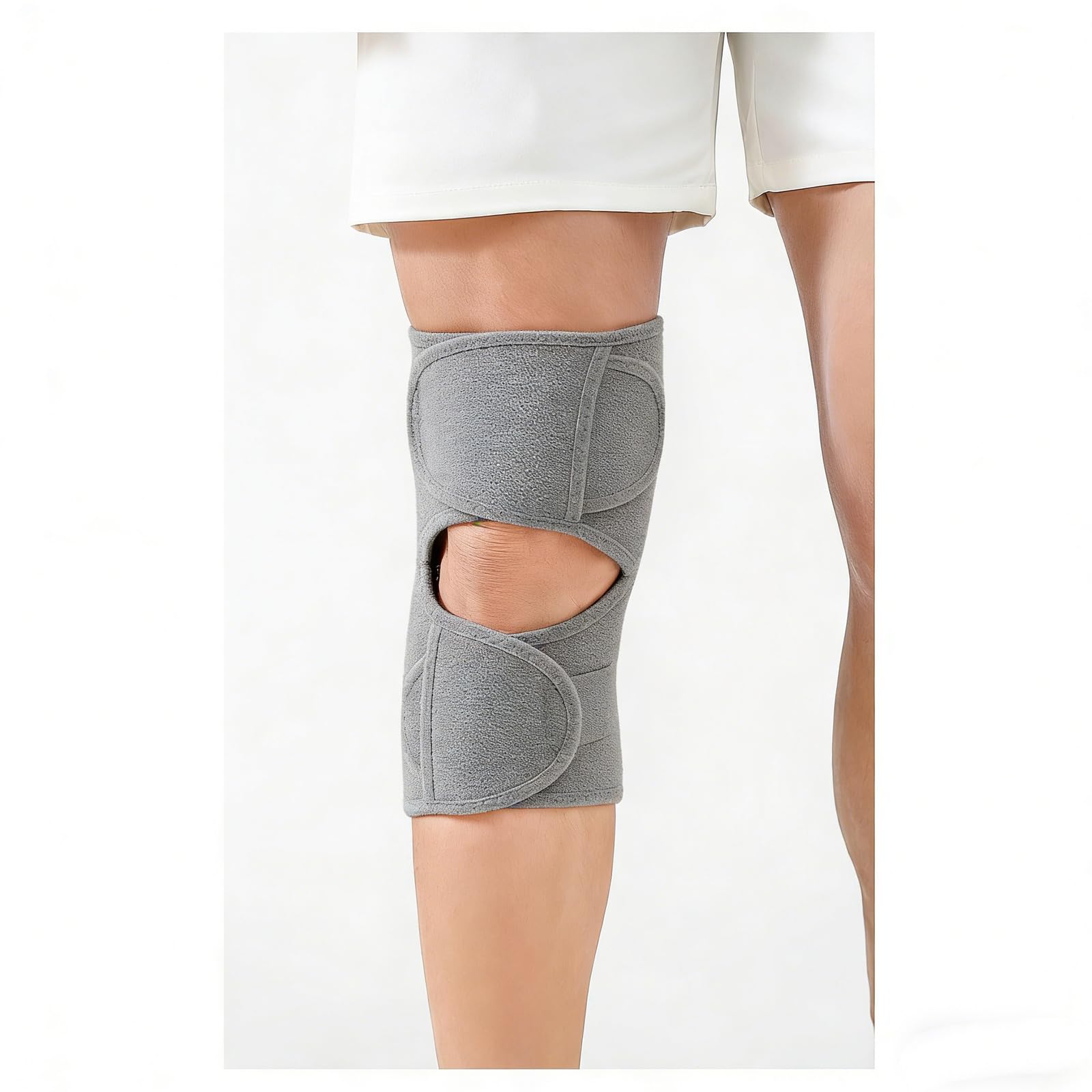 1 paio di ginocchiere per migliorare la struttura in poliestere per escursioni all'aperto sport con vestibilità comoda design ergonomico ginocchiera