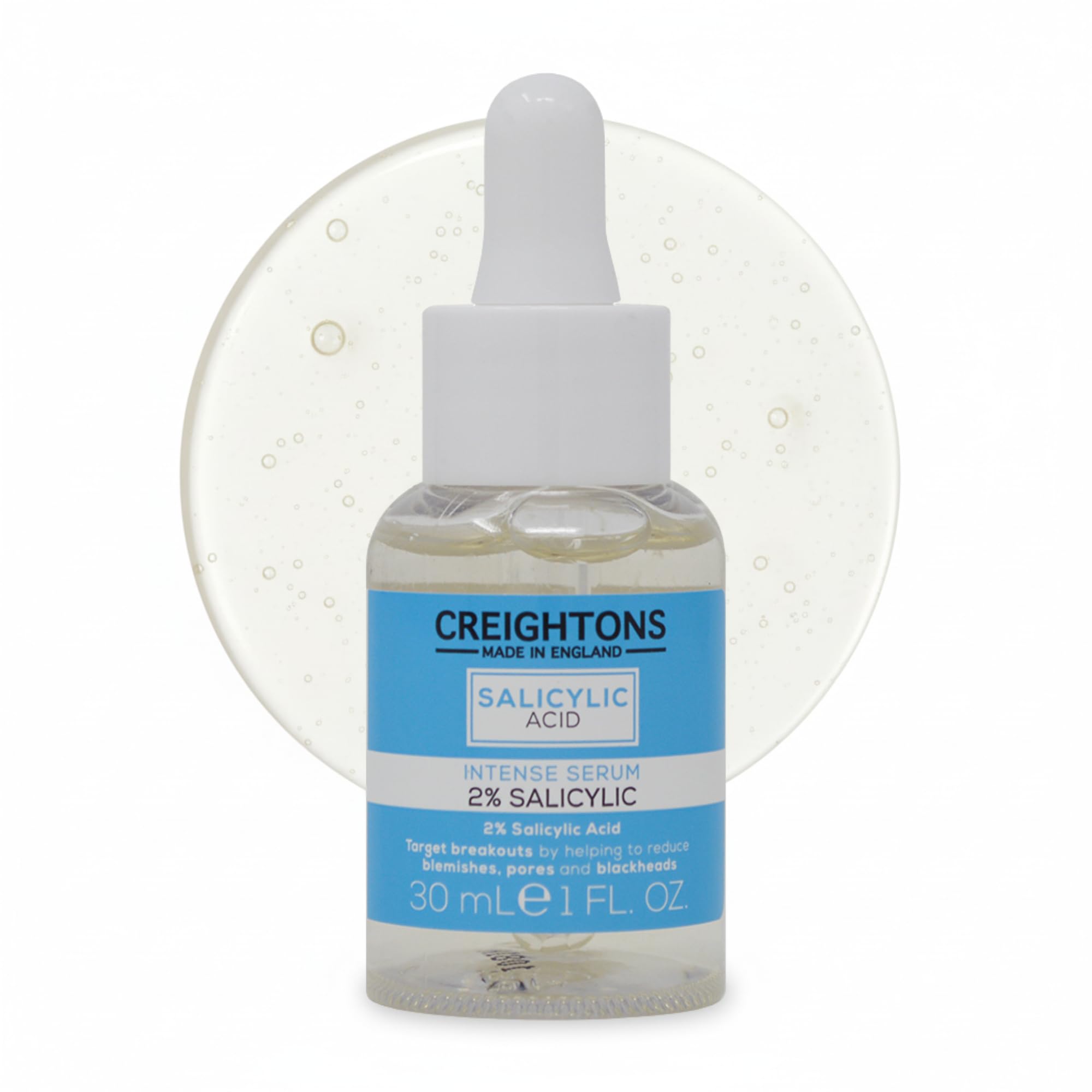 Salicylic Acid Intense Serum 2% (30ml) – Reduces Blemishes, Pores & Blackheads | Dermatologically Tested, Vegan & Cruelty-Free | For Oily/Blemish-Prone Skin