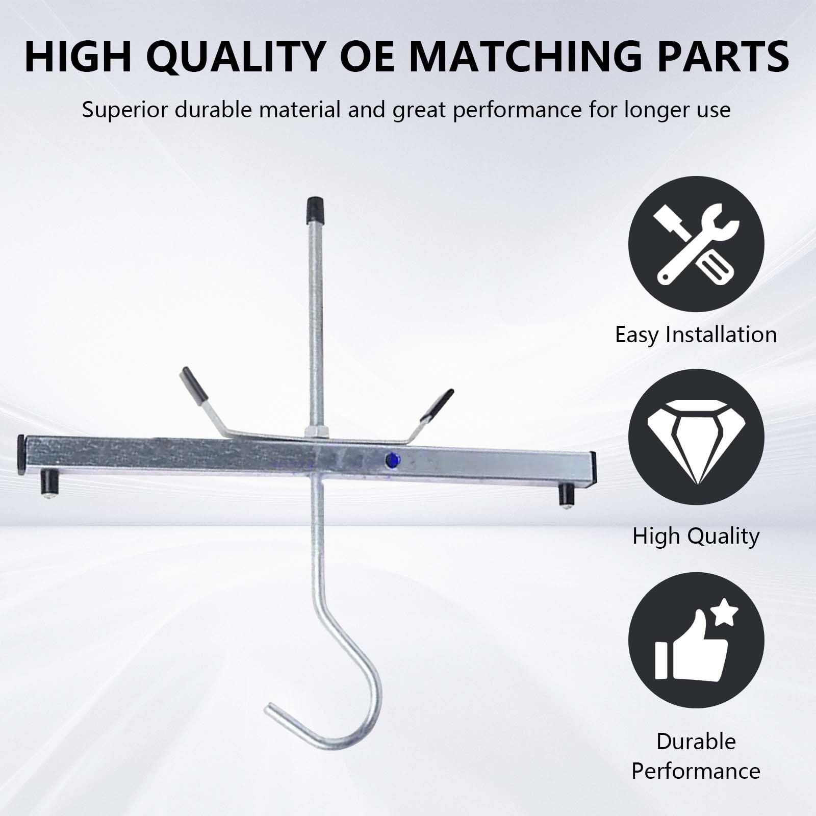 Ladder Roof Clamps With Padlocks And Keys, 2-Piece Steel Security Lock Set For Cars, Vans, And Roof Racks, Universal 43cm