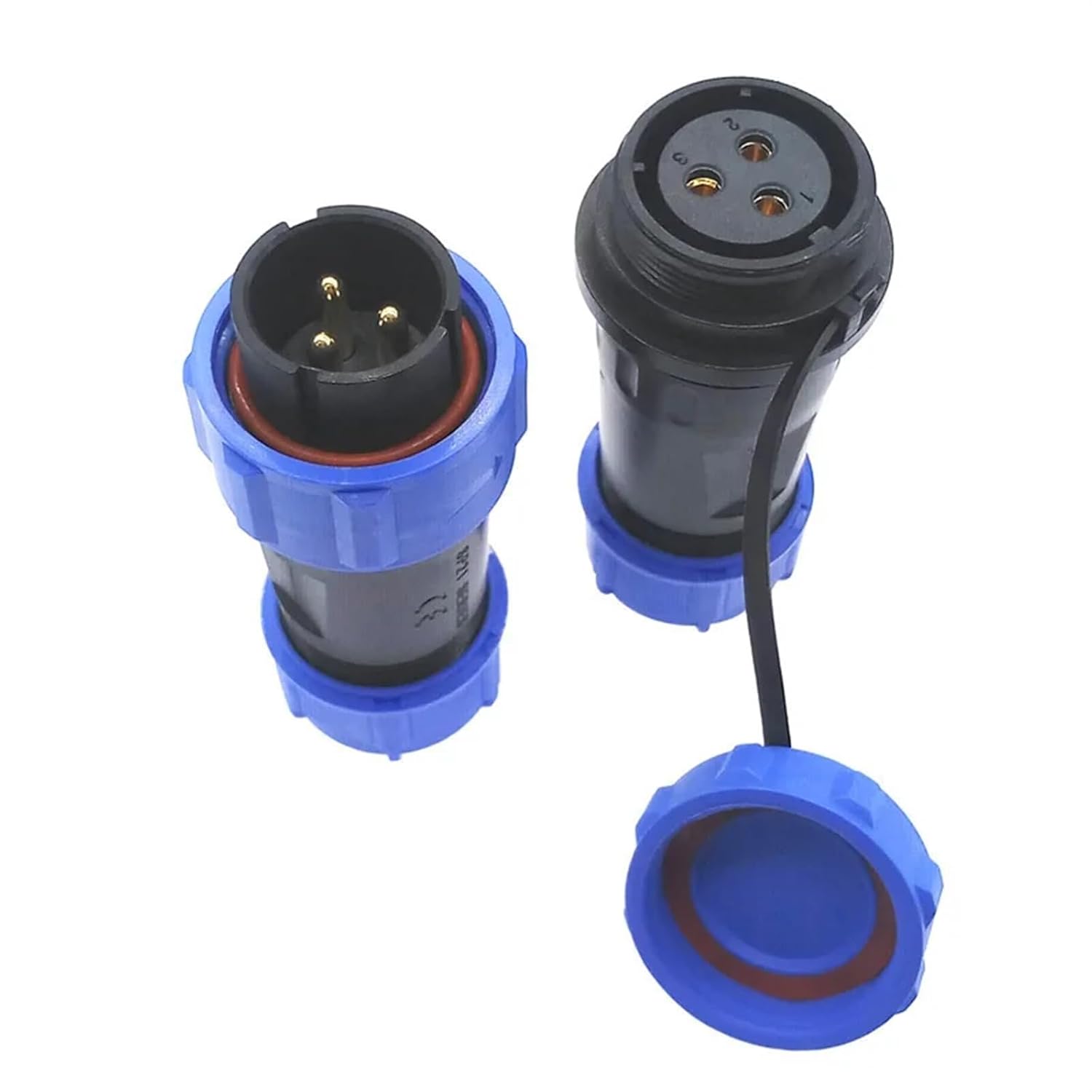 2PCS SP2110 SP2111 Waterproof Connector Docking 2Pin 3pin 4pin 5pin 7pin 9pin 12pin IP68 Power Cable Connector SP21(3Pin)