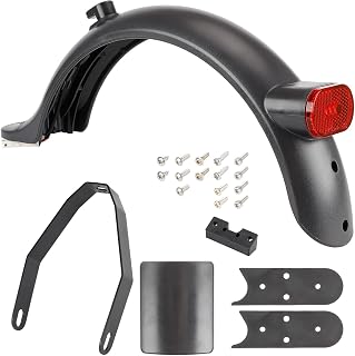 Electric Scooter Rear Fender Mudguard for Xiaomi M365 1S/PRO/PRO2 Electric Scooter with Hook, Tail Light, blank license plates
