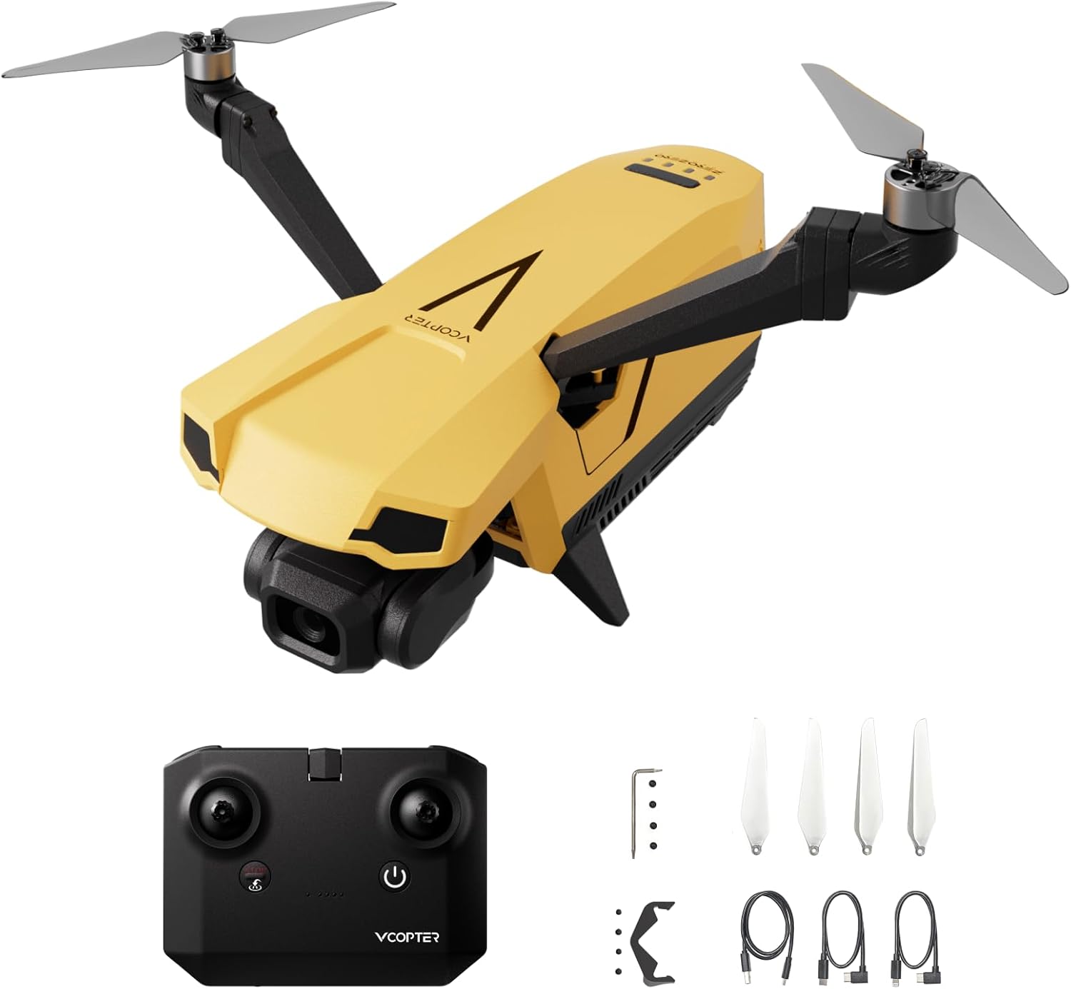 Falcon Mini Drone with Camera 4K for Adults Beginner, Bi-Copter Design, Inverted Flight Capability, Max Speed 16m/s, 10000 ft Video Transmission, 1 Battery for 34-Min Max Flight Time, 249g