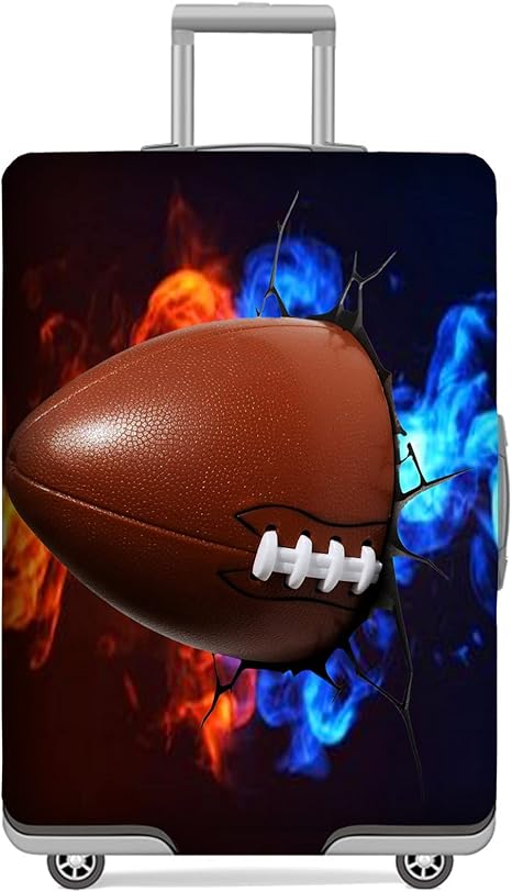 review GANNEPIE Suitcase Cover Washable Travel Luggage Protector Anti-scratch Baseball Printed Luggage Cover for 26-28 Inch