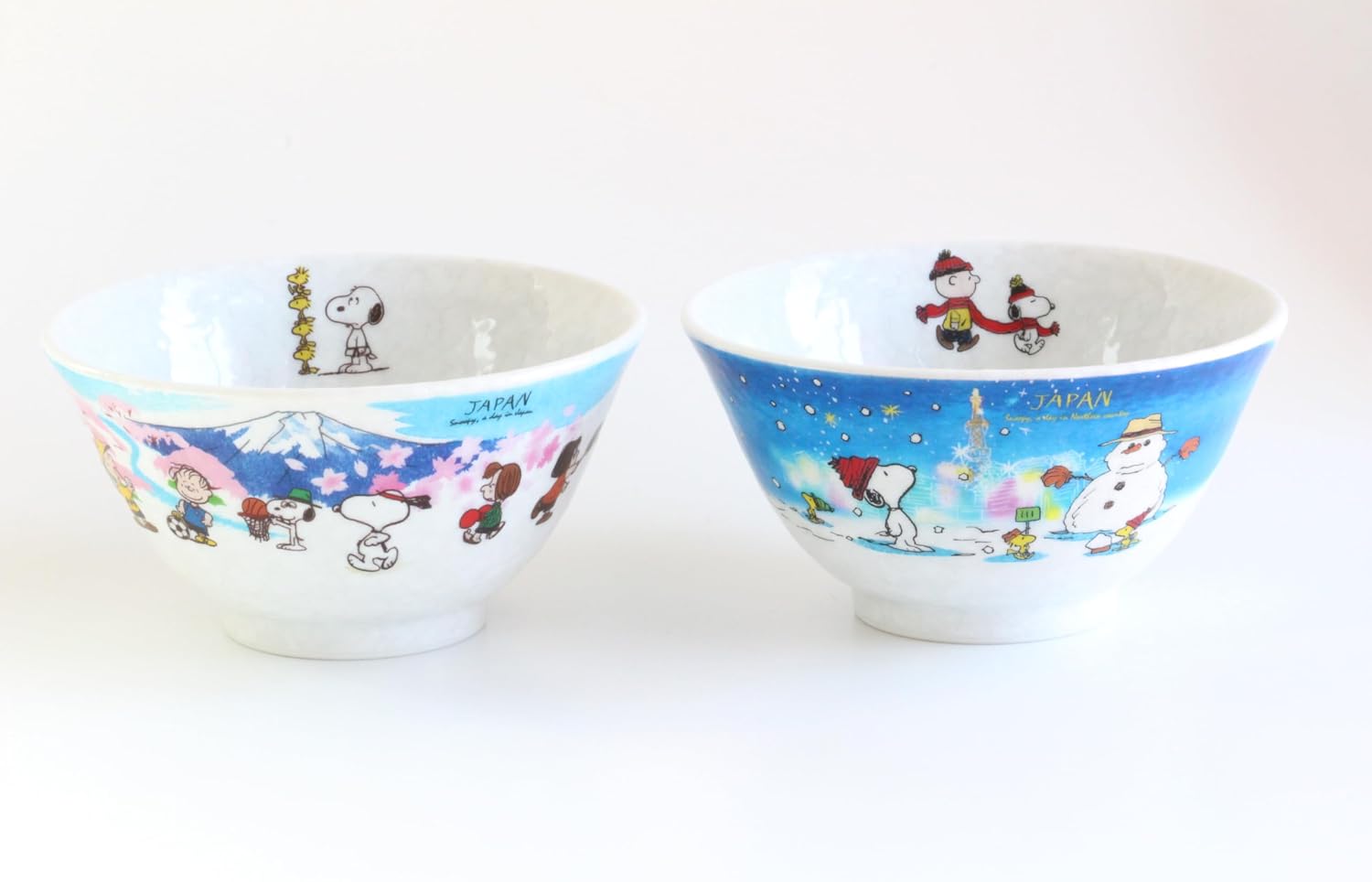 Snoopy Japan Rice Bowl, Set of 2