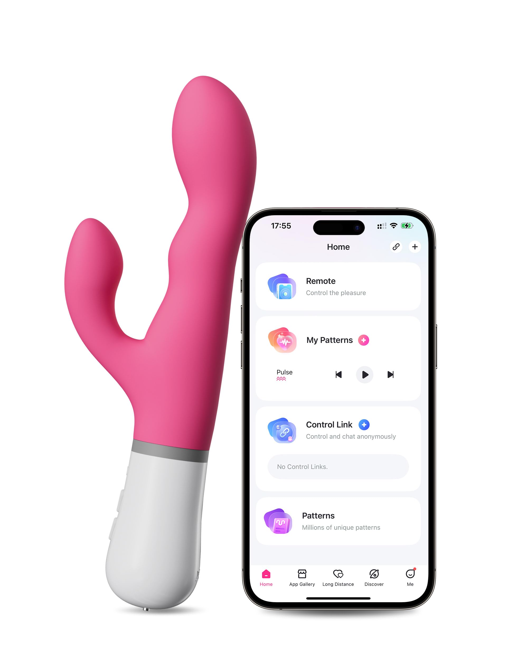 LOVENSE Nora Rabbit Vibrator with Remote, Rotating Dildo Rabbit G Spot Clitoral Stimulator Adult Sex Toys & Games App Controlled with 10,000+ Vibration Modes Long Distance Vibrator for Women Couple