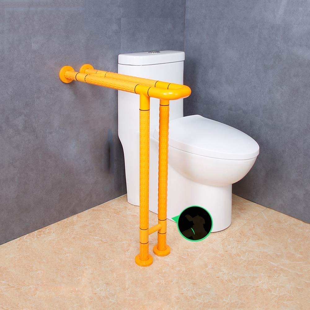 Marco de aseo asideros de aseo Barras de apoyo for inodoro con patas, soporte de pasamanos montado en la pared, barras de apoyo independientes for personas mayores, barra de seguridad for baño de acer