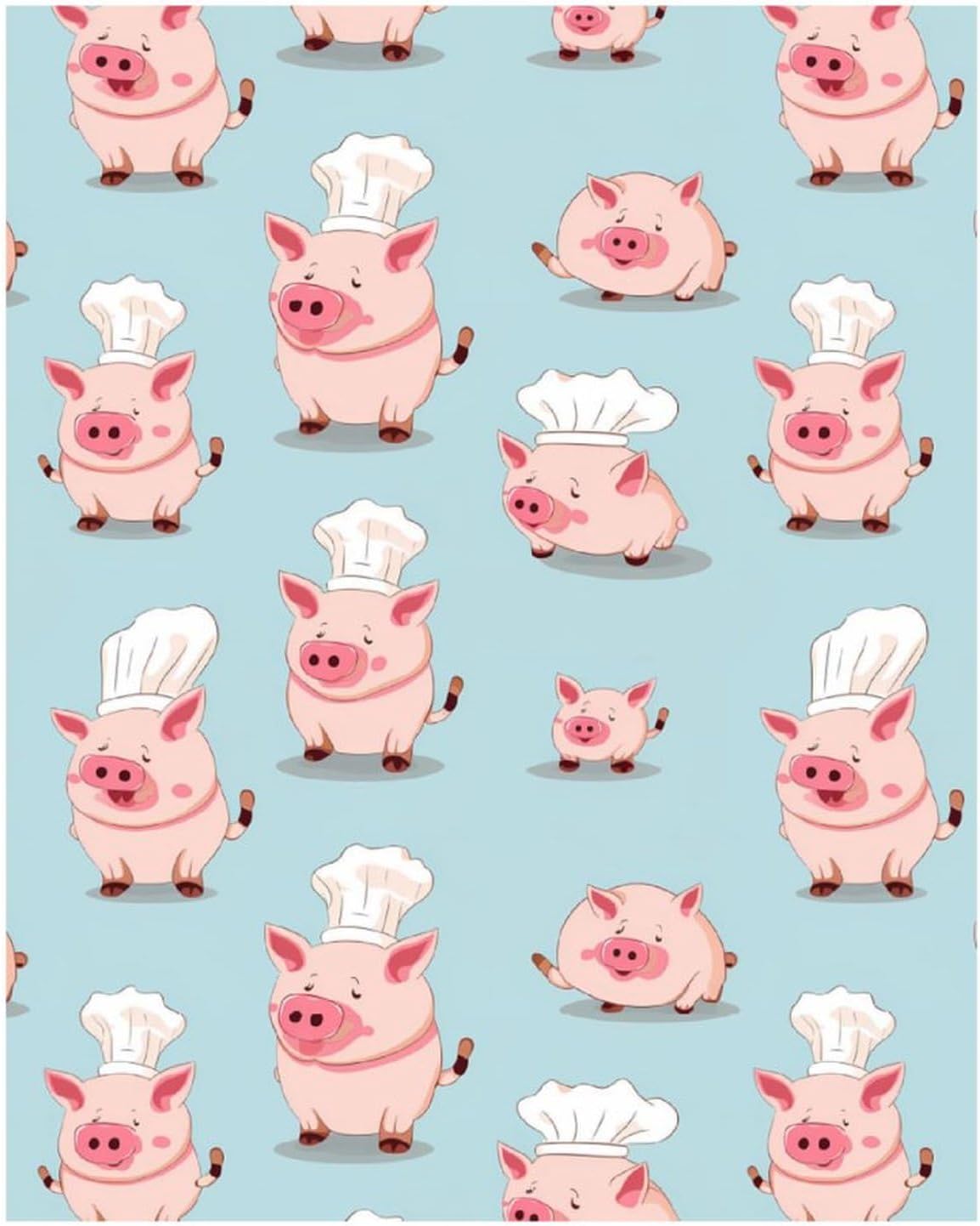 Piggy Chef Custom Diamond Art Kits for Adults Beginners Full Drill Picture for Home Wall Decoration