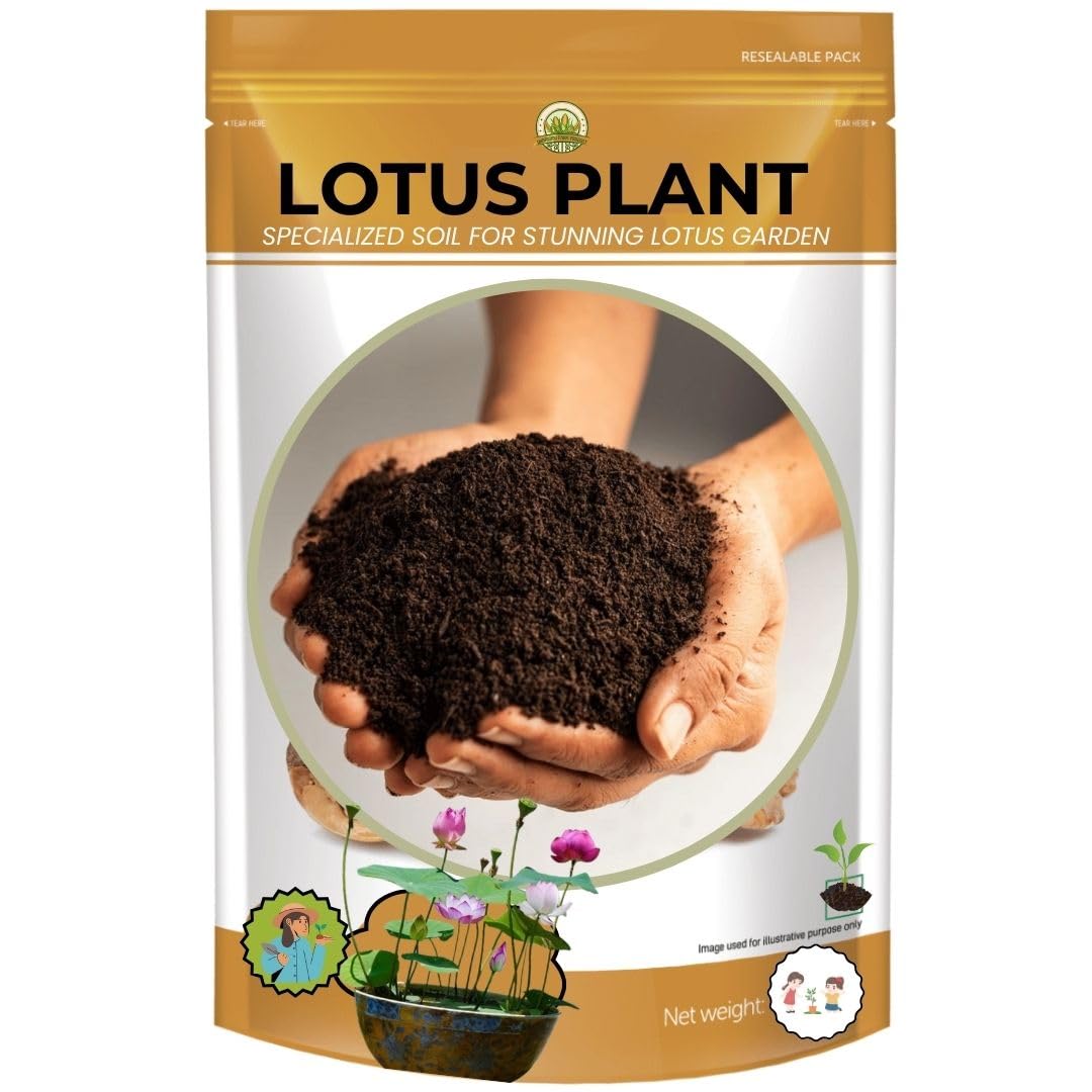 Lotus Plant Specialized Soil for Stunning Lotus Garden| The Resilient Beauty | Air Purifier Live Indoor Plant for Living Room & Office Home Decoration | House Warming (5000, Grams) (B0DF7G8SGY) Amazon Price History, Amazon Price Tracker