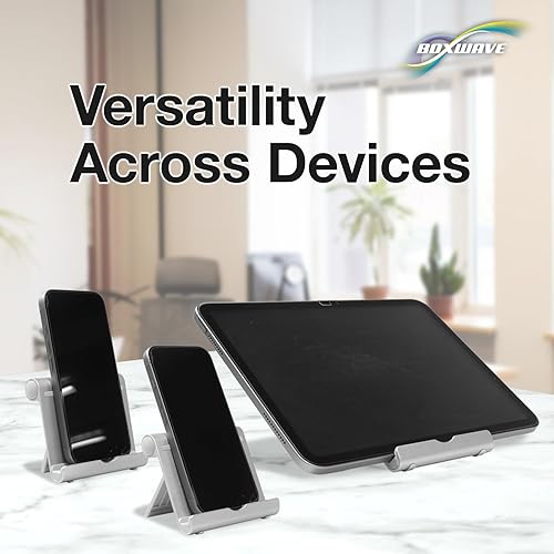 Miniatura 9 de BoxWave Soporte y soporte compatible con Panasonic Toughpad FZ-M1 - Soporte de aluminio VersaView, portátil, multiángulo de visión resistente
