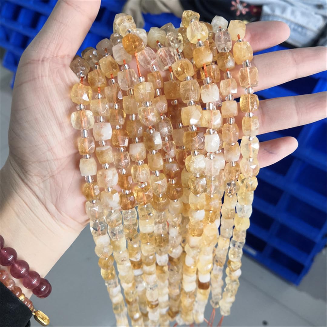 Cuentas de cristal facetadas naturales sueltas para hacer joyas, pulseras, abalorios, accesorios, regalos