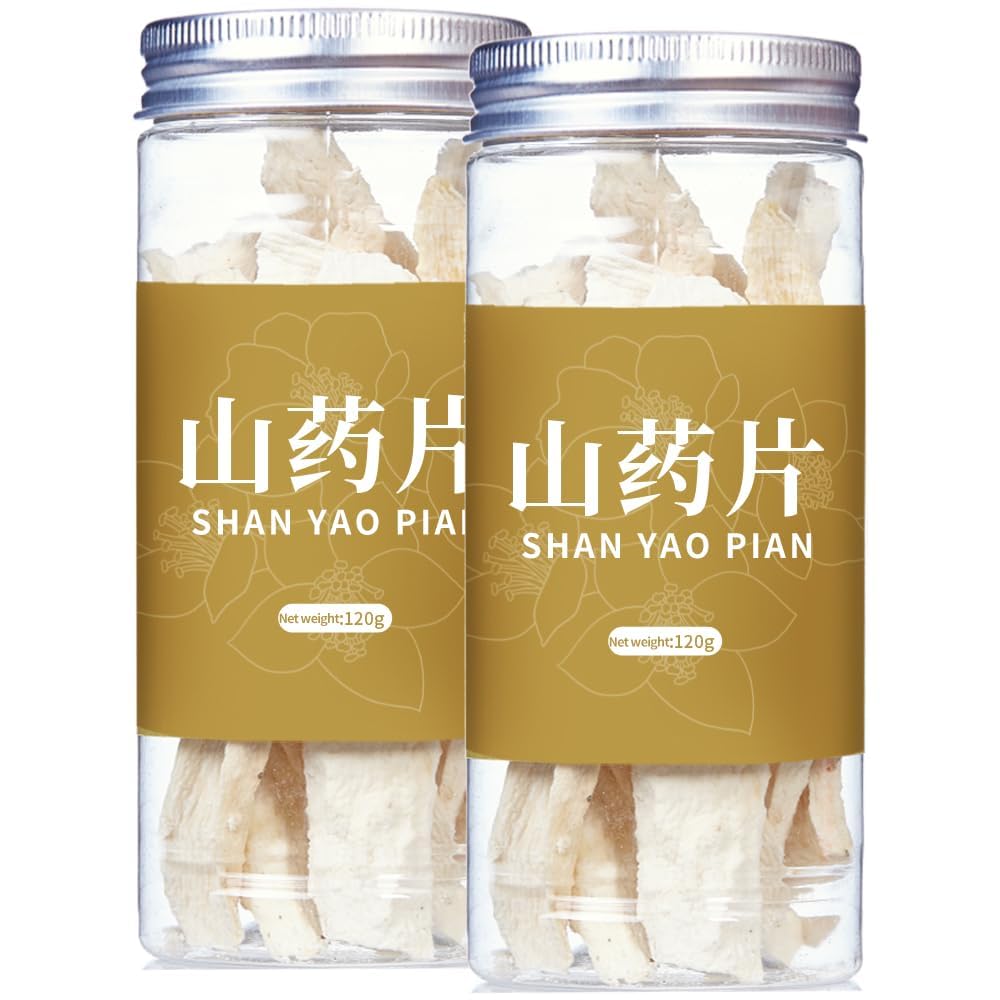 Yams 240g/8.47oz Dried Yam Shan Yao Huai Shan Dried Yam Sulfur-Free Herbal Tea Congee and Soup Ingredients 淮山片 山药 淮山