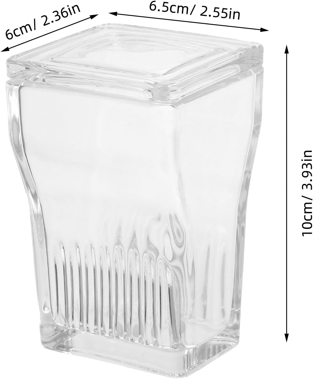 minkissy High-transparency Glass Staining Jar for Microscope Slides with 9-slide Integrated Holder, Easy to Maintain Lab Coplin Jar Designed for Batch Staining and Laboratory Procedures