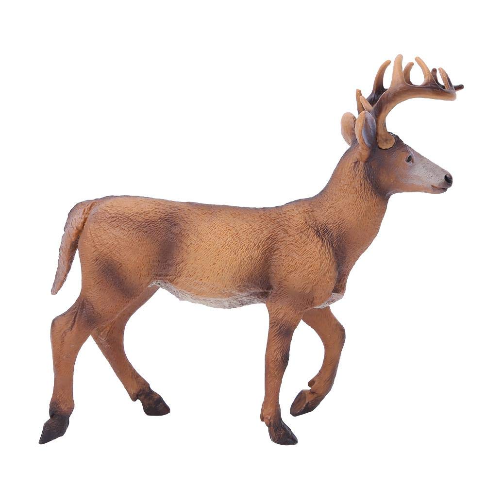 Pokerty9Deer Toy, Plastic Clear Texture, Animal Model, Fine Workmanship Educational Toy for Kids
