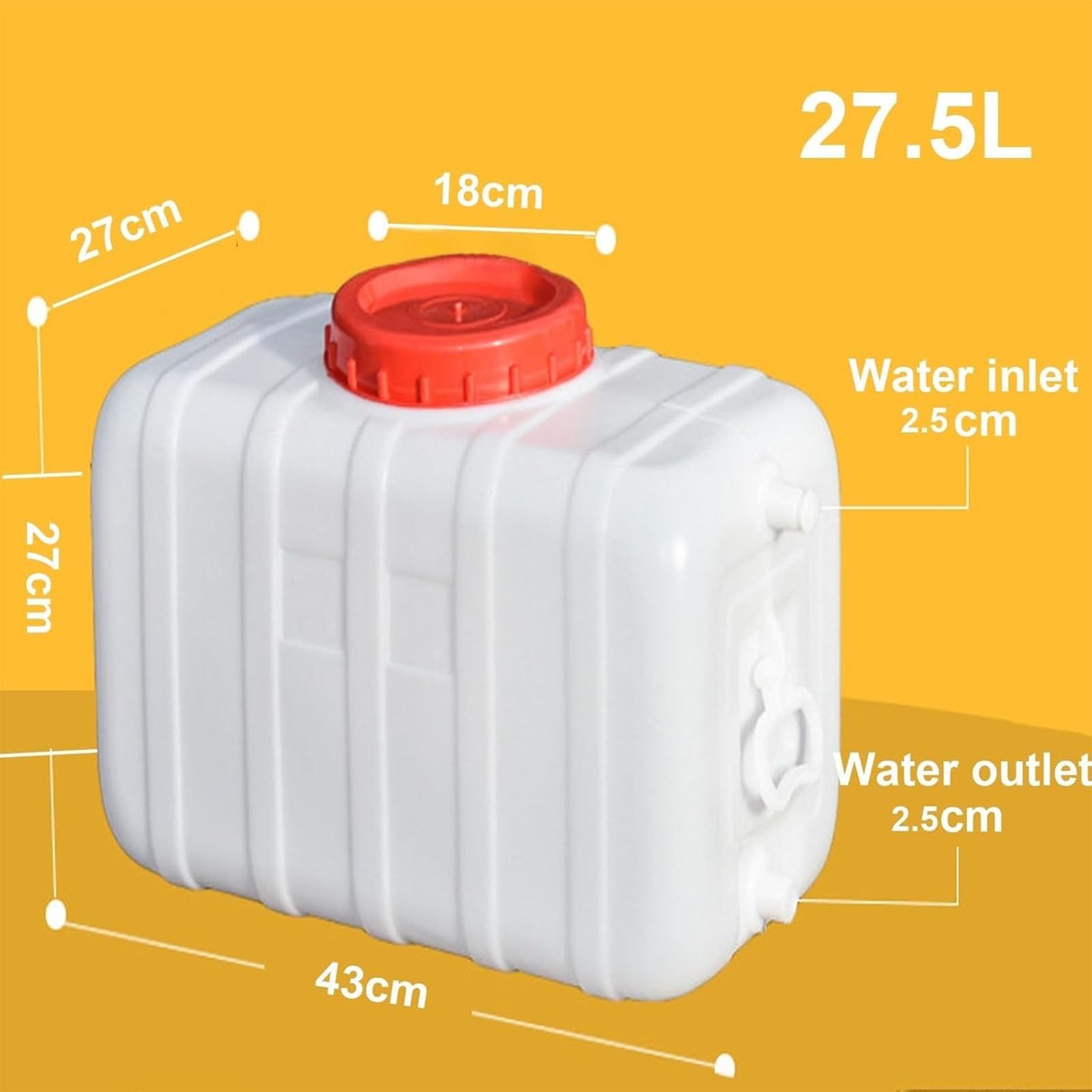 Depósito De Agua Grande, Depósito De Agua De Polietileno, Depósito De Agua para Caravanas Y Camping con Grifo, para Viajes, Senderismo Y Emergencias En Autocaravanas.,001,110L