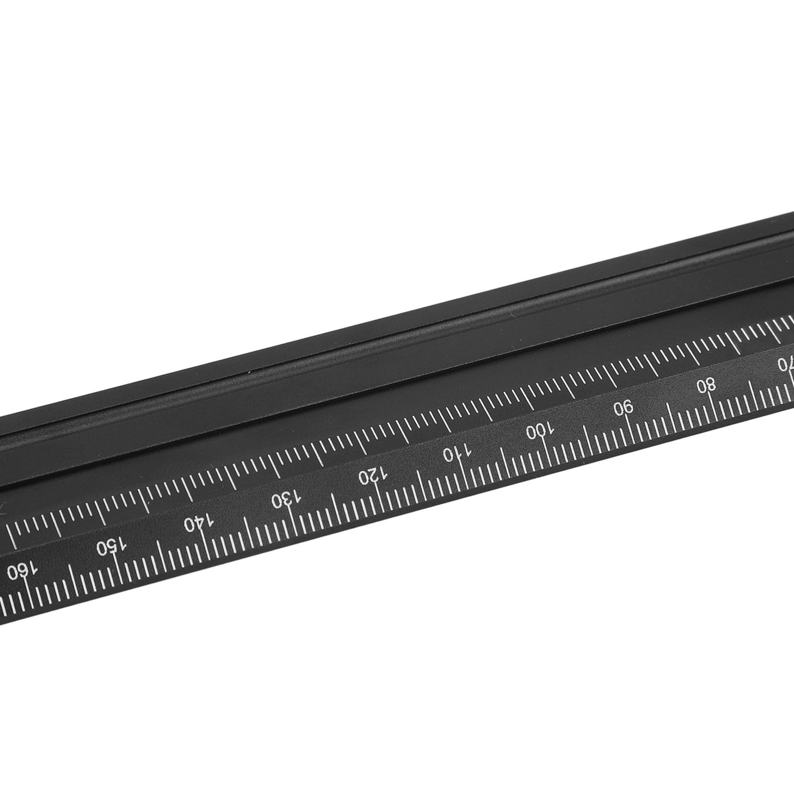 Tnfeeon Righello Dritto in Lega di Alluminio, Strumento di Misurazione Ad Alta Precisione per Progetti di Disegno di Lavorazione del legno. Il Design Leggero e Robusto da 9,8 Pollici Garantisce