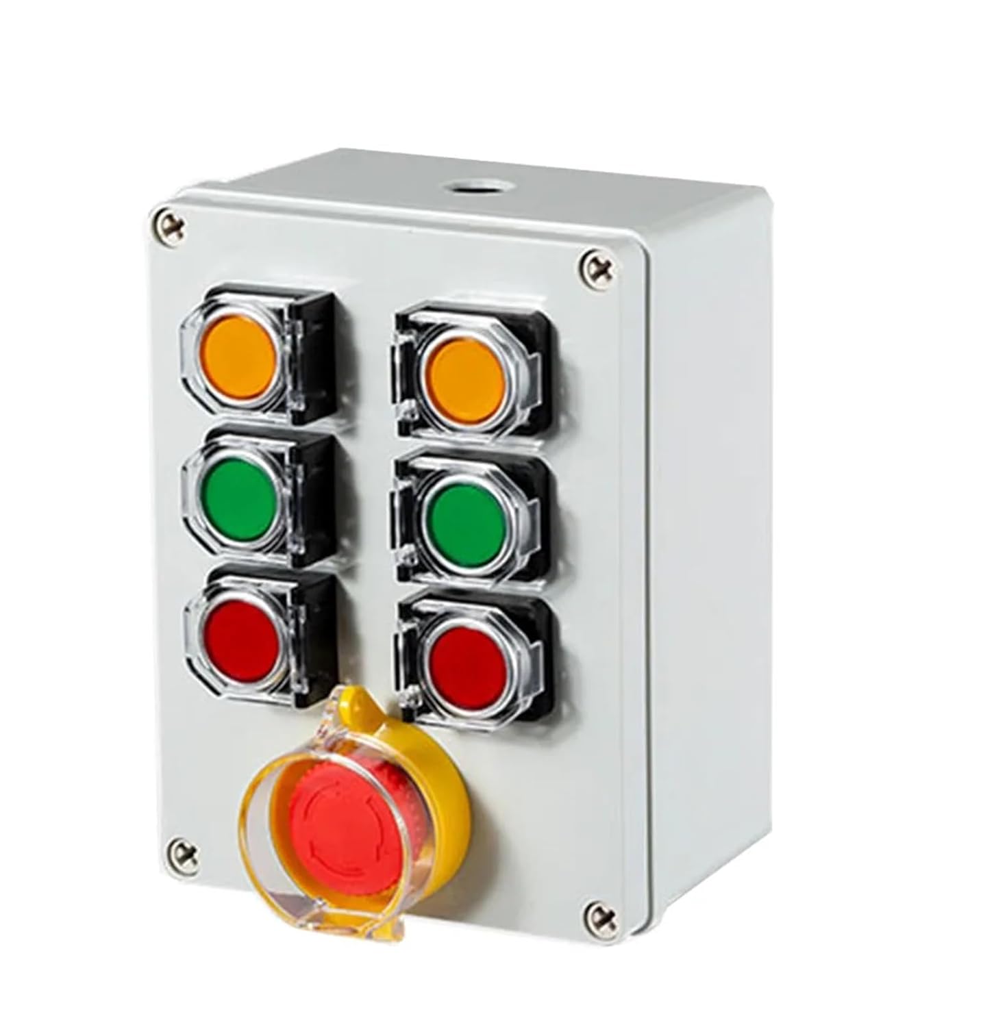 Button Box Emergency Stop Start Switch Power Reset Self-Locking 1Pcs(NO-10)