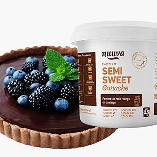 Nuuva Foods Chocolate Semisweet Ganache | Perfect for Dubai Chocolate Ba...