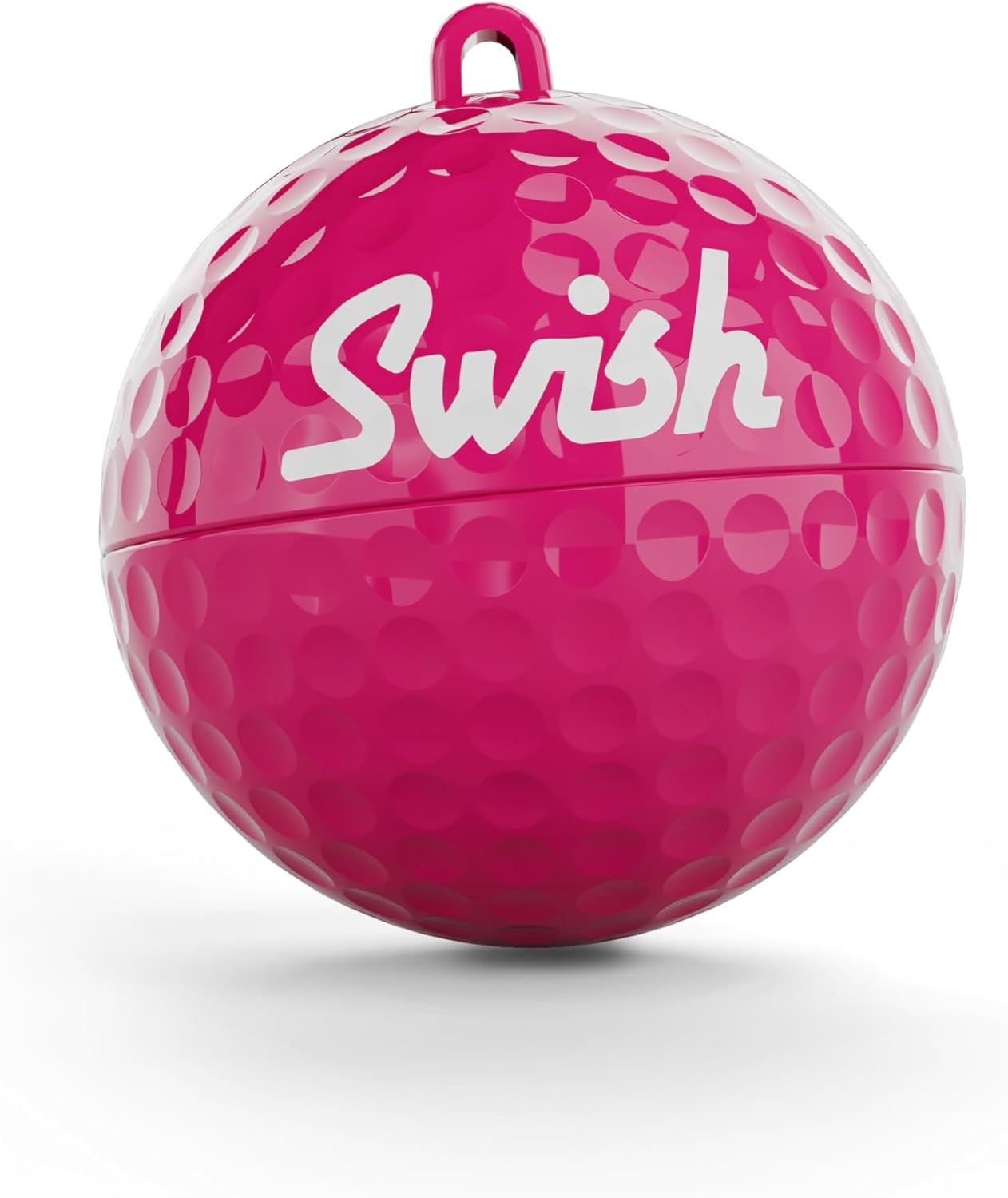 Swish Portable Golf Ball Cleaner - Compact Golf Ball Cleaning Kit & Golf Bag Accessory - Quick & Simple Cleaning with Clip-On Design and Separate Belt Towel, Ideal Golf Gift for Men & Women