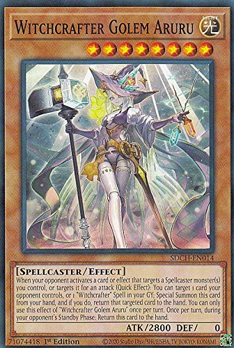 Amazon.co.jp: 遊戯王 SDCH-EN014 ウィッチクラフトゴーレム・アルル 