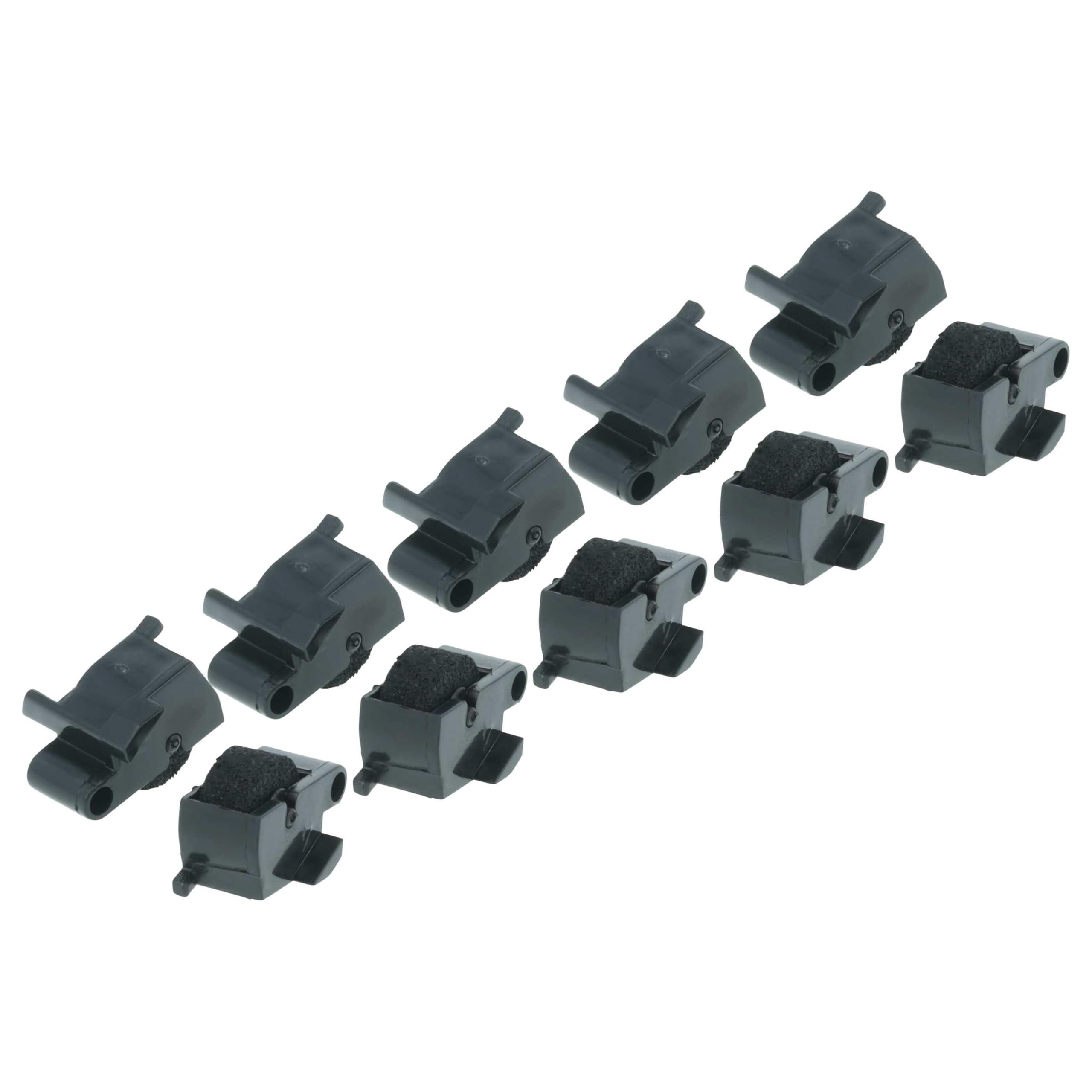 vhbw 10x Farbrolle Farbwalze Schwarz kompatibel mit Canon P52DR | CP17, P52D, 749-Serie, P42DR Taschenrechner, Registrierkasse