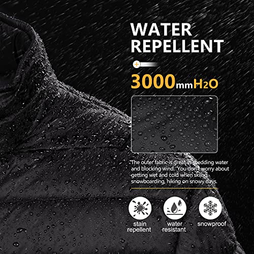 Outdoor Ventures Men's Packable Puffer Jacket Insulated Lightweight Puffy Coat Warm Portable Padded Water Resistant Jacket for Hiking Travelling Camping - Image 4