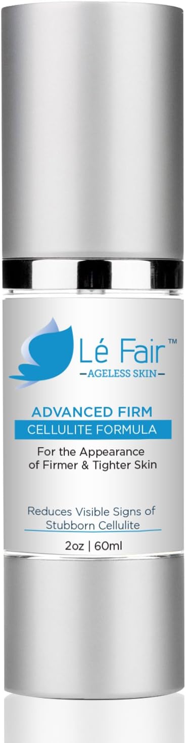 Cellulite Cream - Le Fair Advanced Firm Cellulite Formula – Reduces Visible Signs of Ugly Cellulite & Fat Deposits – Firmer & Tighter Skin – Great For Full Body Use!