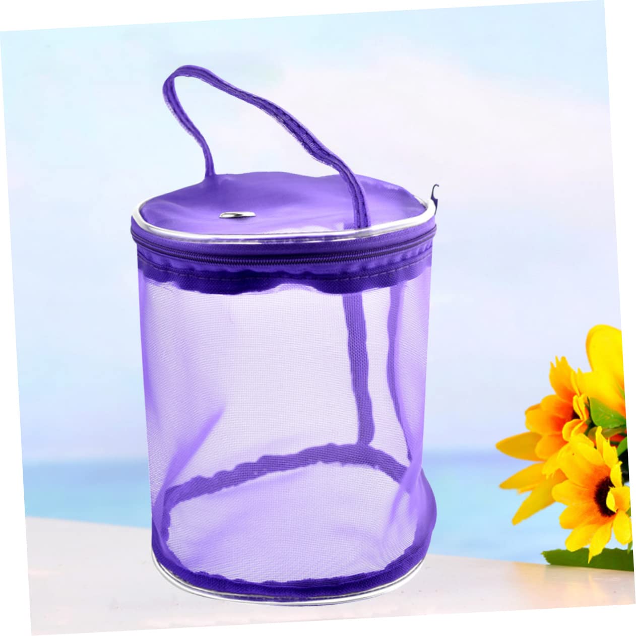 KOMBIUDA Borsa Portaoggetti per Filati da Maglia 3 Pezzi in Materiale Naturale per Casa E Viaggio