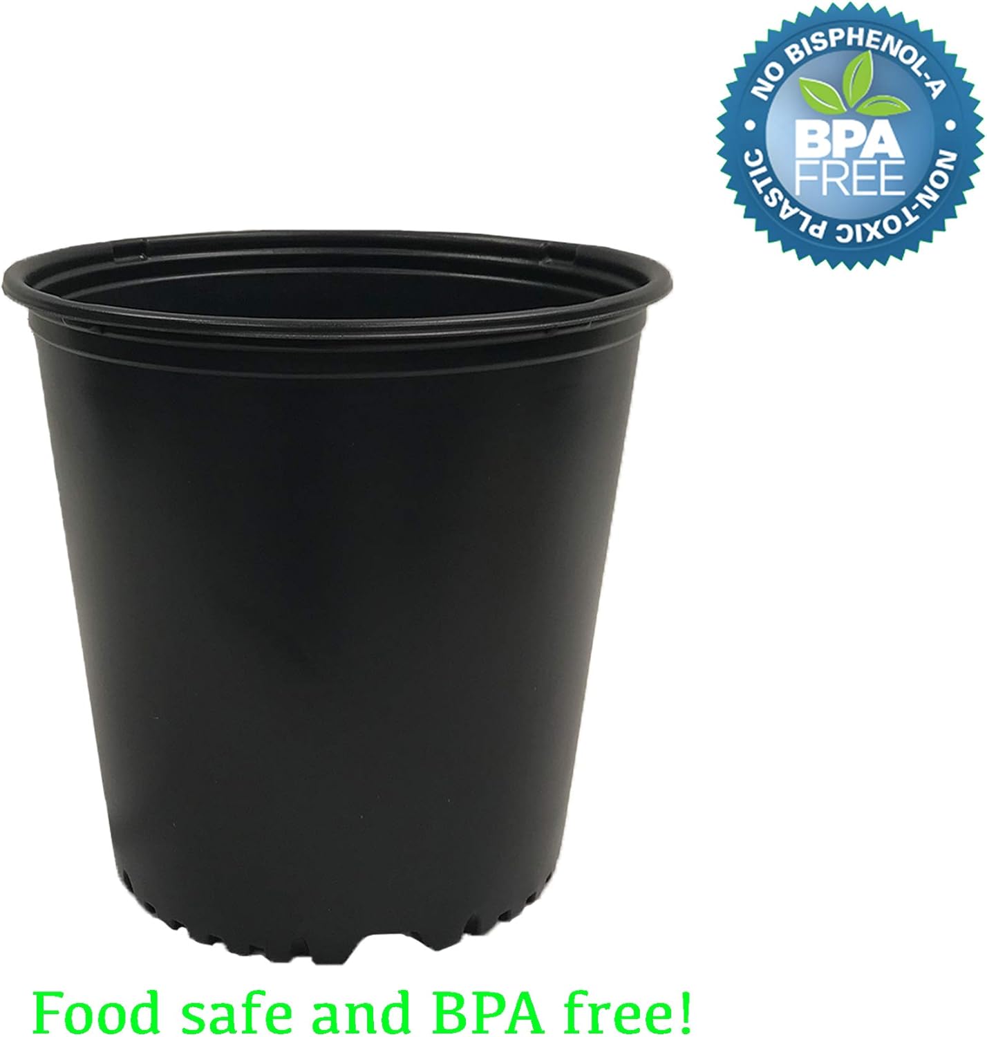 Viagrow VHPP500-12 VHPP Nursery Pot, 5 Gallon, Black