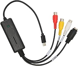 Ausla Carte USB Type C 2.0, Plug and Play, Vidéo, Enregistrement de Jeu, Conférence Web, Matériau ABS, Couleur Noire, Conception Compacte, Vista XP, OS X, 10 8.1 8 7 Support