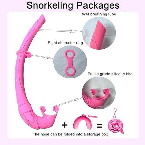 Miniatura 4 de Paquetes de esnórquel, equipo de esnórquel para adultos, gafas de buceo impermeables y a prueba de niebla, juego de tubo de respiración de máscara,