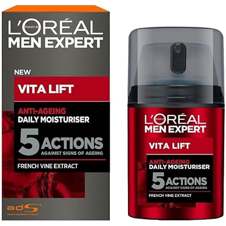 Amazon Com L Oreal Paris 巴黎萊雅男士expert Vita Lift 5 日用保濕霜50 毫升 1 7 液體盎司 約1 7 毫升 美容與個人護理