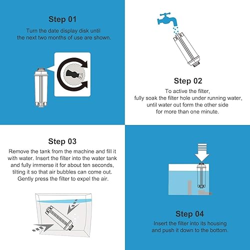 Miniatura 3 de Kit de cuidado para máquina de café de suministro para 6 meses 2 ciclos de mantenimiento completos  2 filtros de agua compatibles con De'Longhi + 2