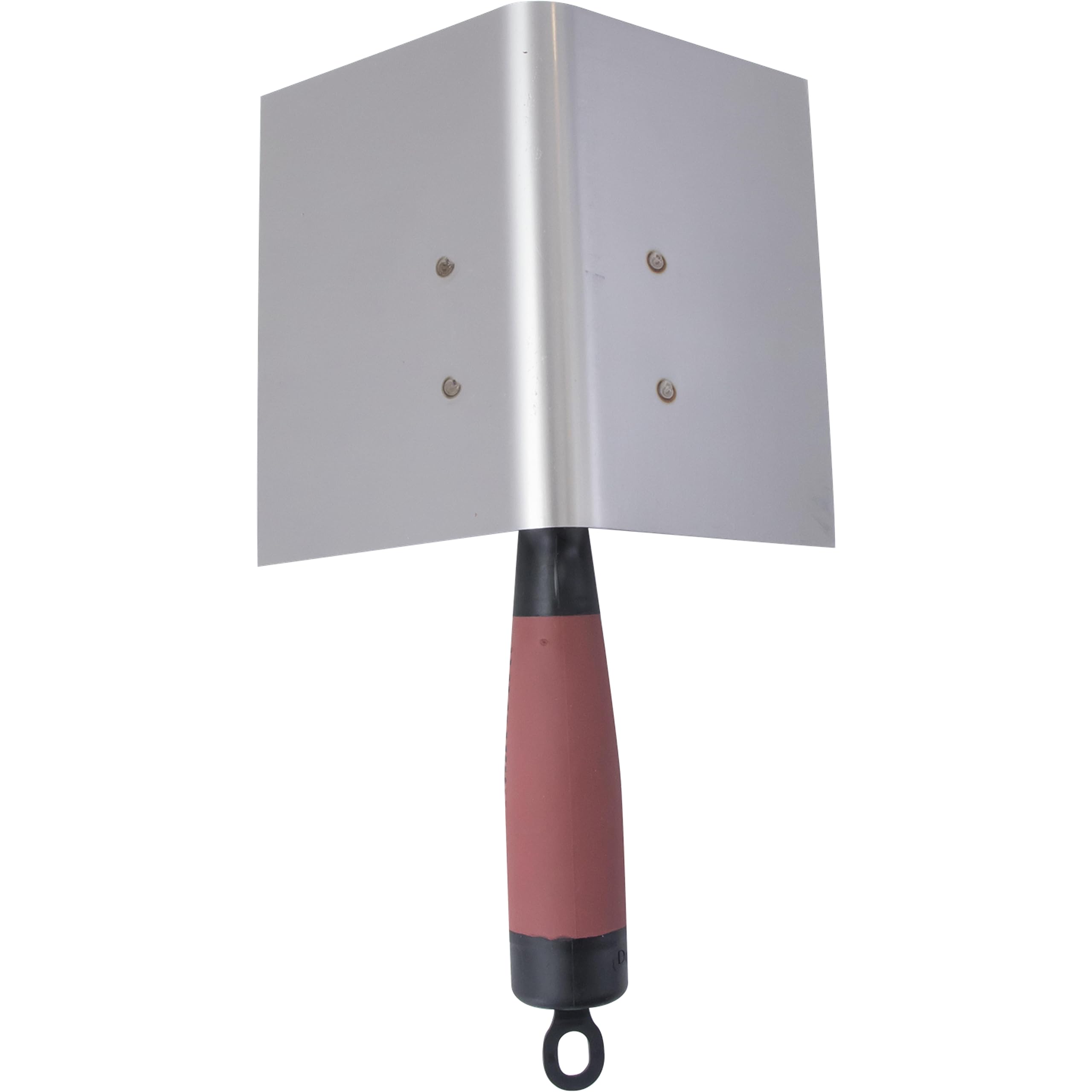 Truelle d'angle intérieur Marshalltown Bullnose avec manche Durasoft, en acier inoxydable, pour le placoplâtre et le plâtre, dimensions : 127x89 mm
