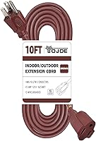 Vista 18 de YOJOE Cable de extensión para interiores y exteriores, calibre 16, SJTW, resistente, 15 pies, color verde, 3 clavijas 13A, resistente a