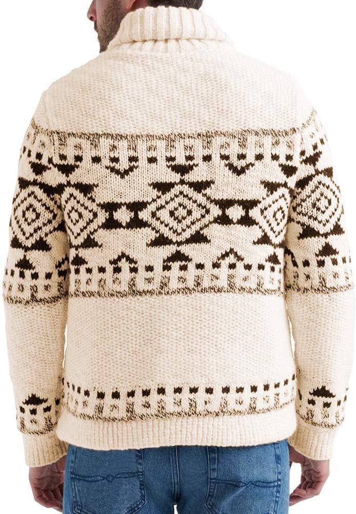 Runcati Mens Shawl Collar Cardigan Sweater Button Down Knit Sweaters