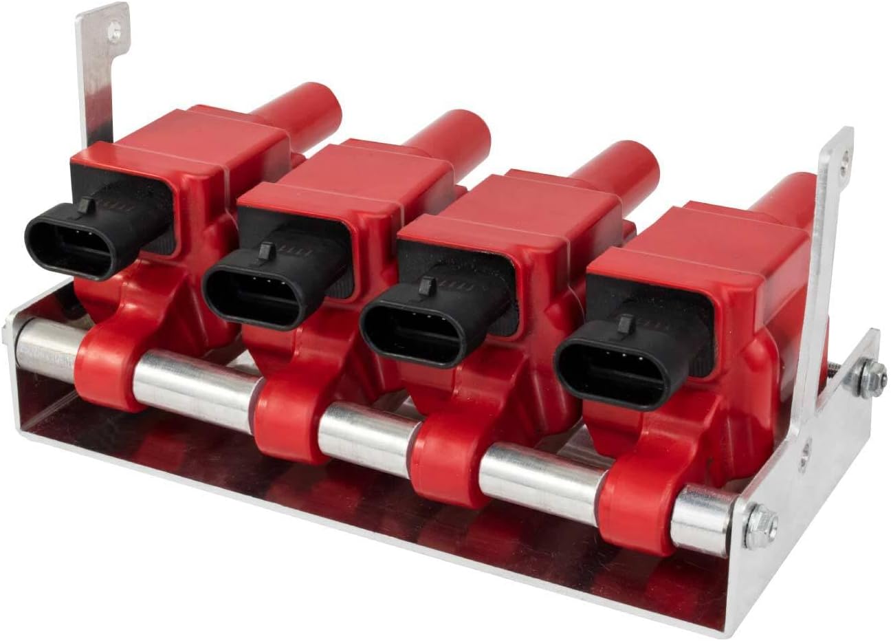 Top Street Performance Ignition Coil Relocation Brackets for GM Chevy LS V8 - Natural